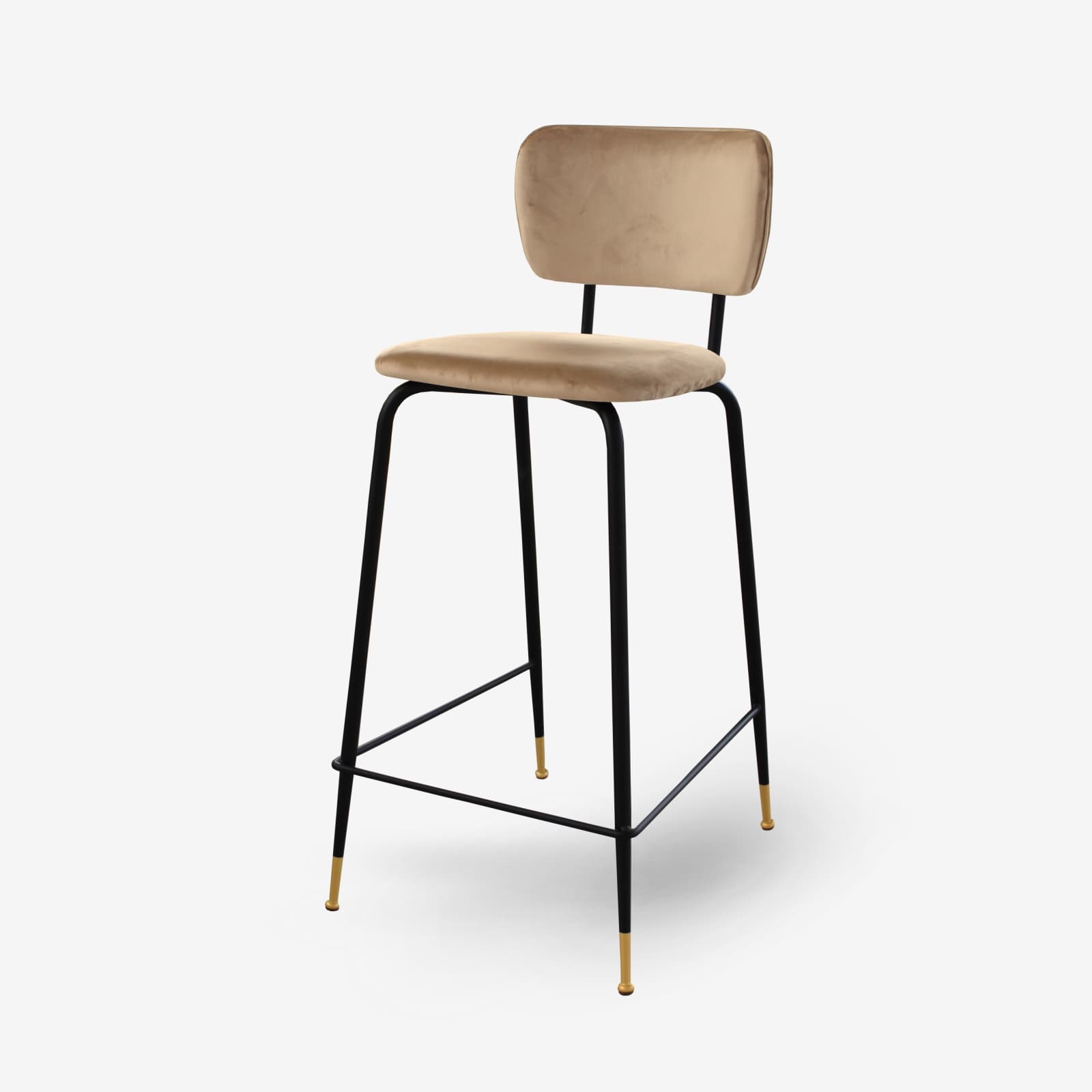 produzione sgabelli in velluto beige per ristoranti, bar, hotel, alberghi, arredo negozi, uffici