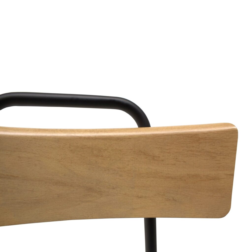 Spalliera con fascia unica-sedia in legno massello